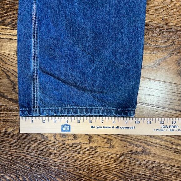 Carhartt Denim Bib Overalls Mens 36x32 Utility R07 DST Workwear Outdoor Farm - Picture 7 of 12